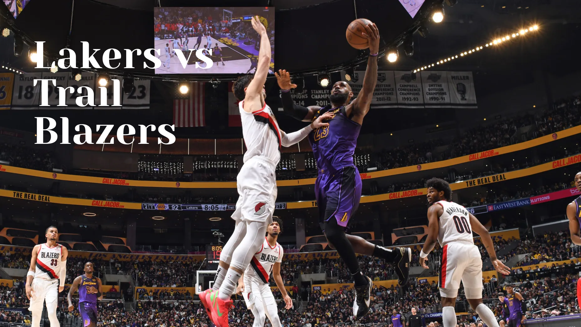 Lakers vs Trail Blazers